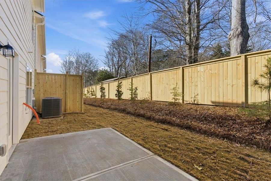 Exterior details and patio area of a home in Silver Leaf, Dawsonville (Image 25).