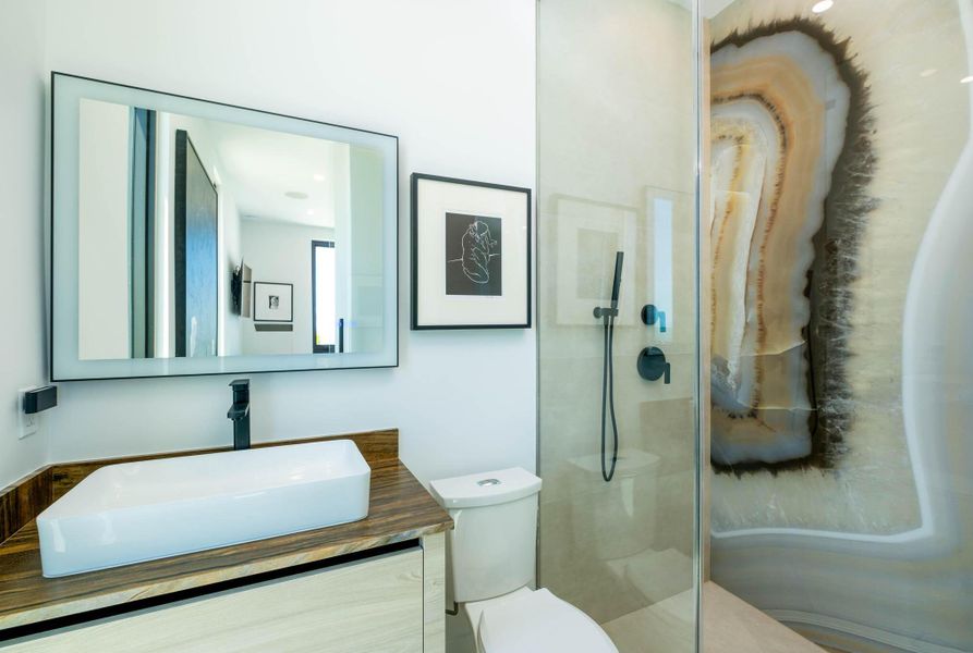 Furnished interior view inside a new home in , Key Largo (Image 4).