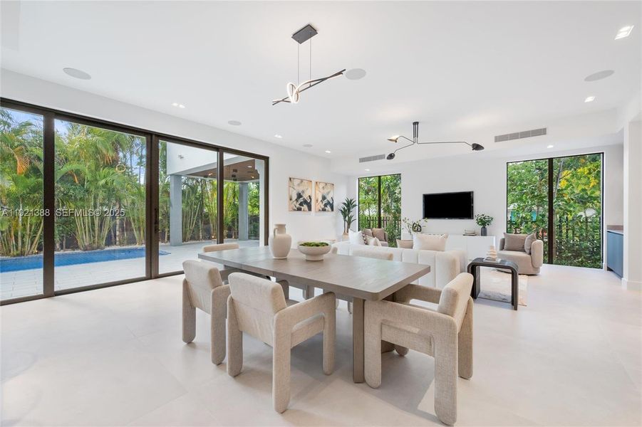 Furnished interior view inside a new home in , Miami (Image 15).