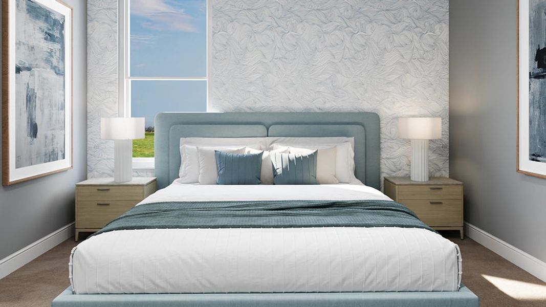 Representative furnished interior of a home built from the Florence by Taylor Morrison in Esplanade at Rivergrass, Naples (Image 15).