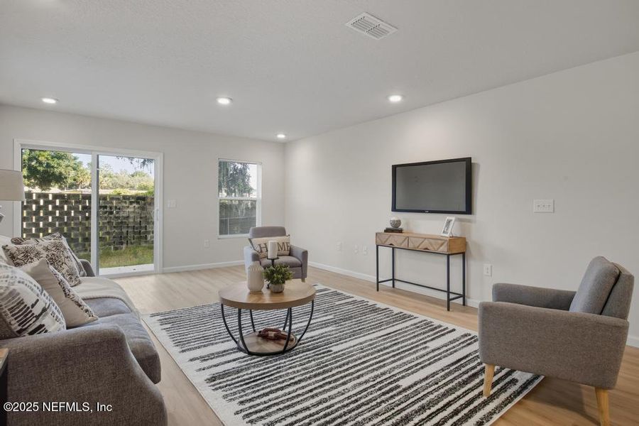 Furnished interior view inside a new home in , Jacksonville (Image 11). Furnished interior view inside a new home in , Jacksonville (Image 11).