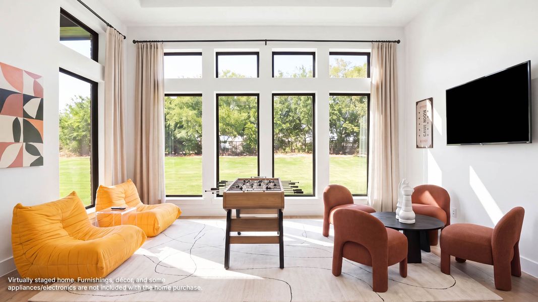 Furnished interior view inside a new home in Enchanted Creek, Lucas (Image 9).