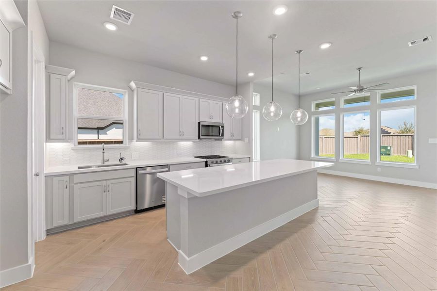 Furnished interior view inside a new home in Arabella on the Prairie, Richmond (Image 6).