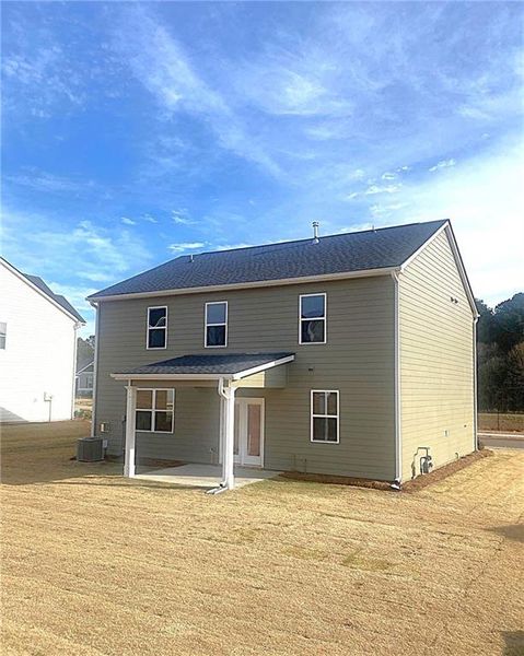 Exterior details and patio area of a home in Preserve at Dove Creek, Statham (Image 4).