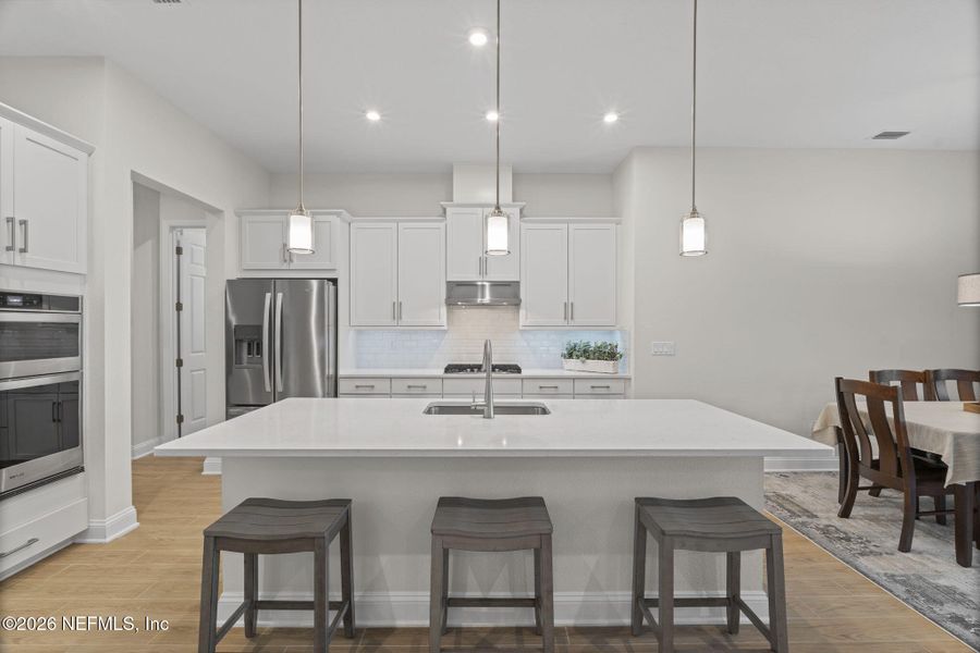 Furnished interior view inside a new home in RiverTown - WaterSong, St. Johns (Image 7).