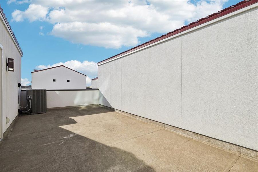Exterior details and patio area of a home in , Dallas (Image 26). Exterior details and patio area of a home in , Dallas (Image 26).