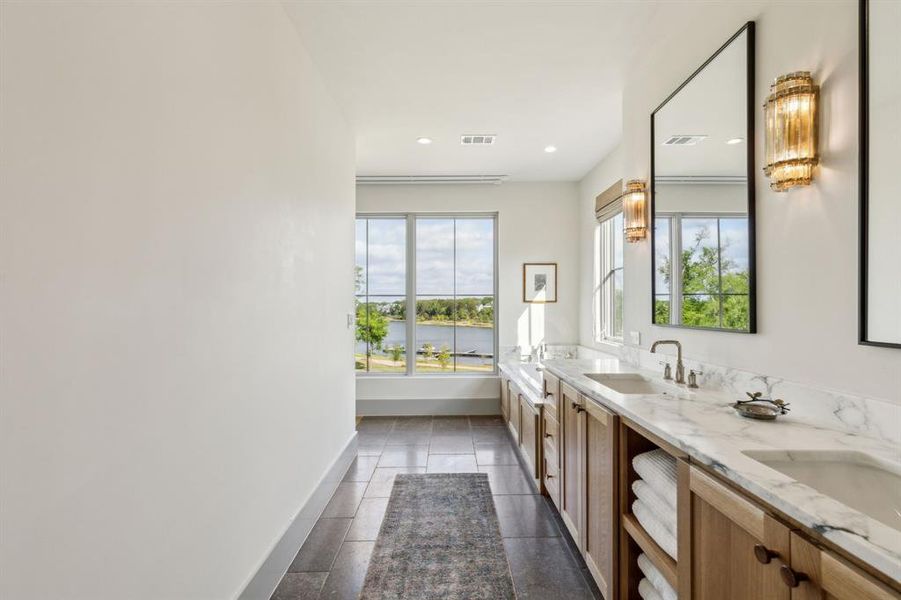 Furnished interior view inside a new home in , Malakoff (Image 7).