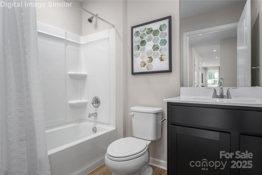 Furnished interior view inside a new home in Bozardt Farms, Charlotte (Image 10).