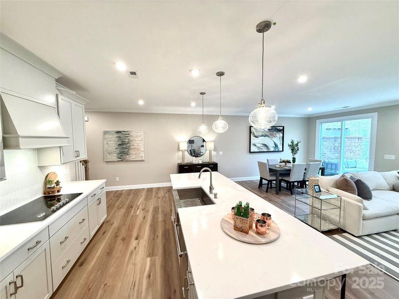 Furnished interior view inside a new home in The Townes at Wade Ardrey, Charlotte (Image 4).