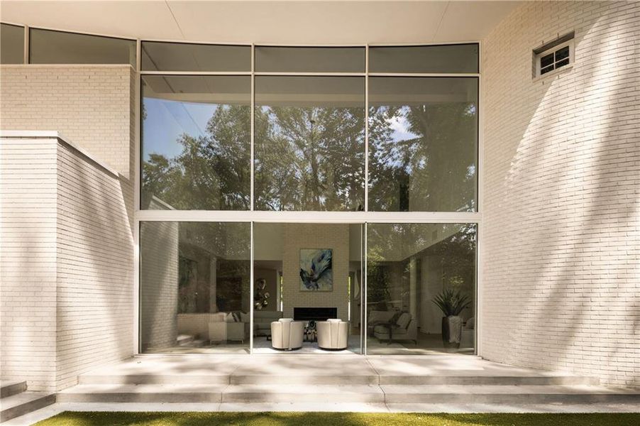 Exterior details and patio area of a home in , Atlanta (Image 39).