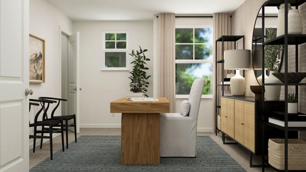 Furnished interior view inside a new home in Timber Ridge: Timber Ridge 42', Douglasville (Image 7).