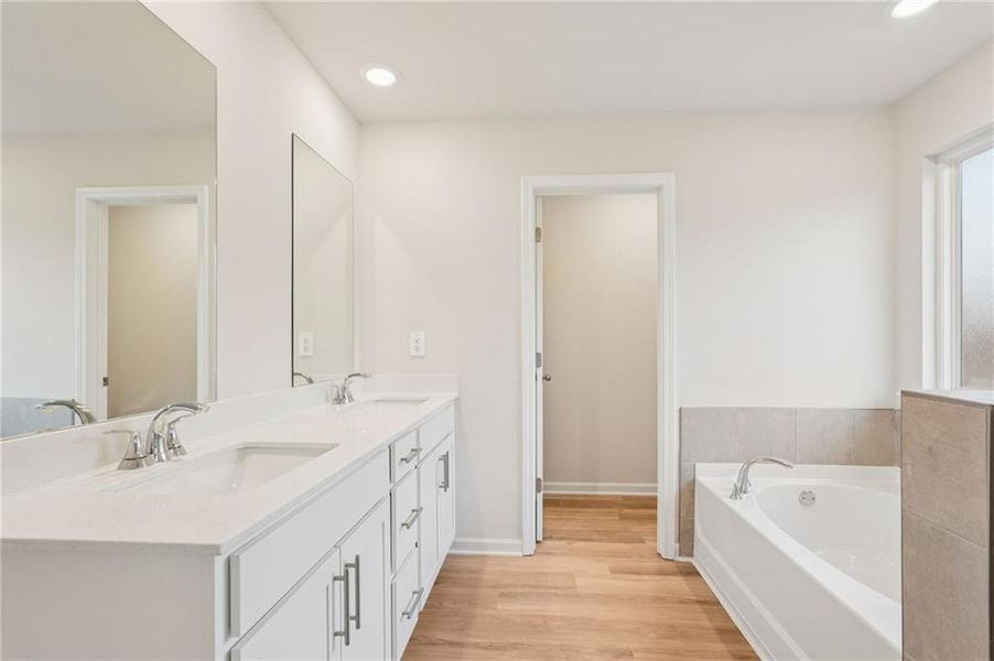 Furnished interior view inside a new home in Harmony Manor, Fairburn (Image 19).