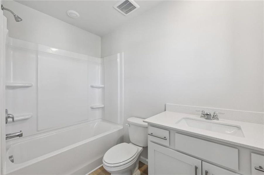 Furnished interior view inside a new home in Parkside at Grayson, Grayson (Image 16).