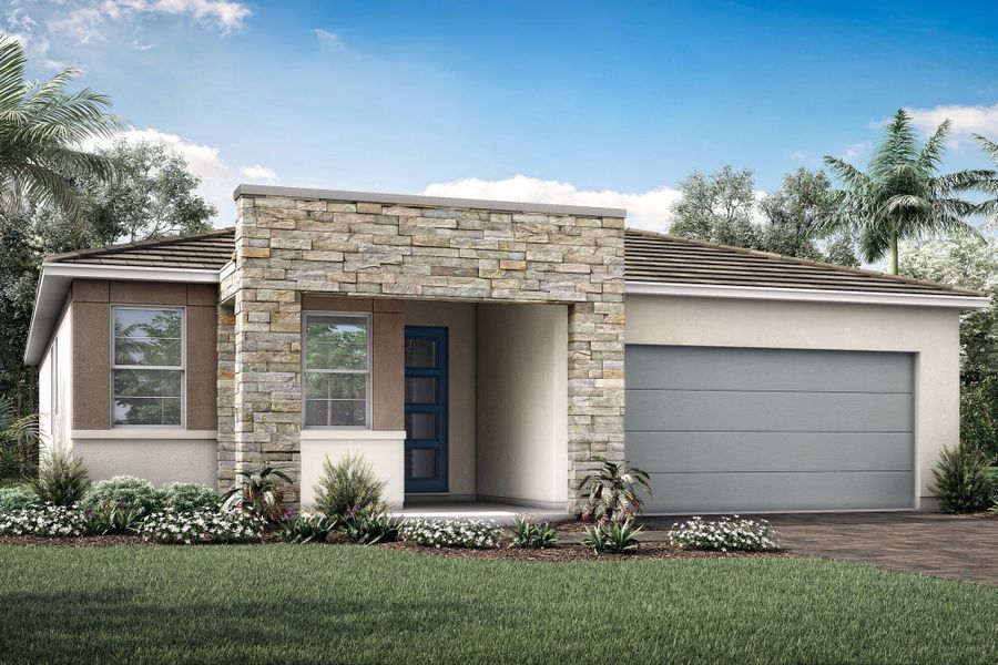 Representative exterior photo of a completed home built from the Cascades II by Mattamy Homes in Wellen Park, Venice, FL (Image 4). Representative exterior photo of a completed home built from the Cascades II by Mattamy Homes in Wellen Park, Venice, FL (Image 4).