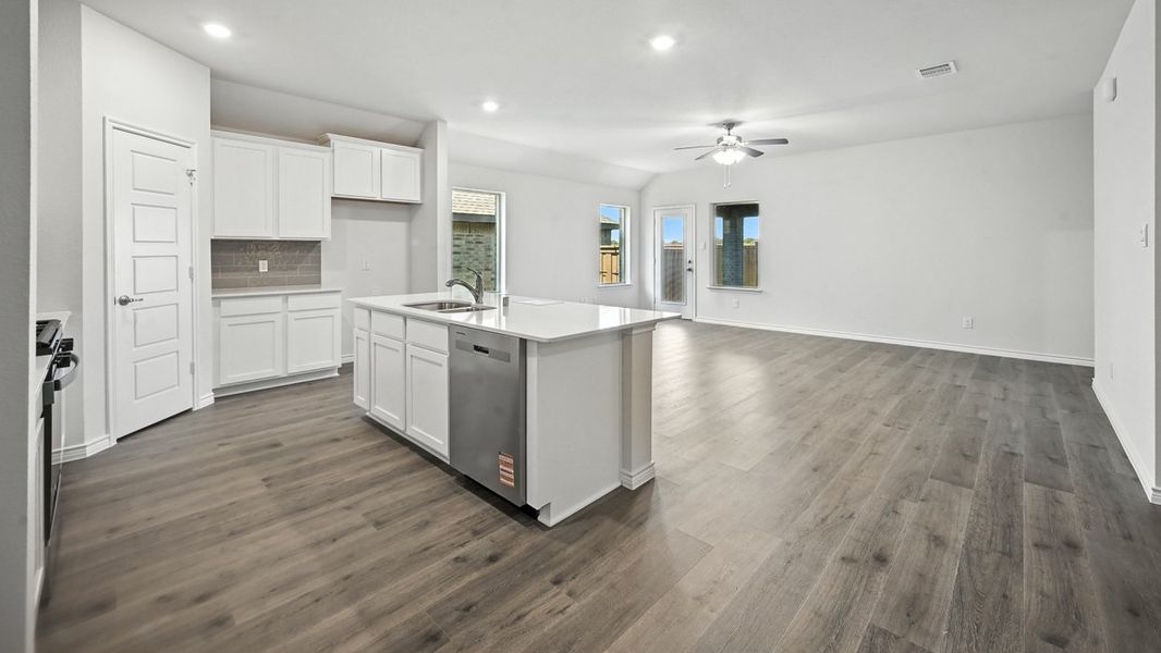 Furnished interior view inside a new home in Fireside by the Lake, Garland (Image 9).