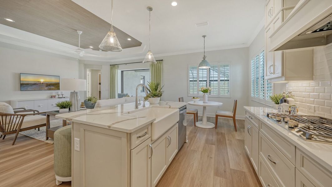 Representative furnished interior of a home built from the Endless Summer 4 by Neal Communities in Vistera of Venice, Venice (Image 18).