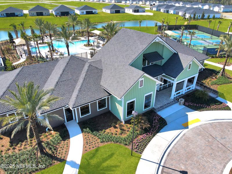 Front exterior of a new home in Edenbrooke at Hyland Trail | 55+: Edenbrooke at Hyland Trail 50s, Green Cove Springs, FL, highlighting curb appeal (Image 19).