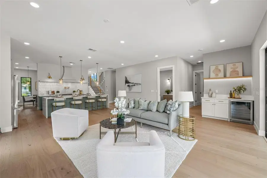 Furnished interior view inside a new home in , Orlando (Image 18).
