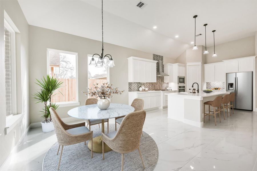 Furnished interior view inside a new home in , Pasadena (Image 6). Furnished interior view inside a new home in , Pasadena (Image 6).