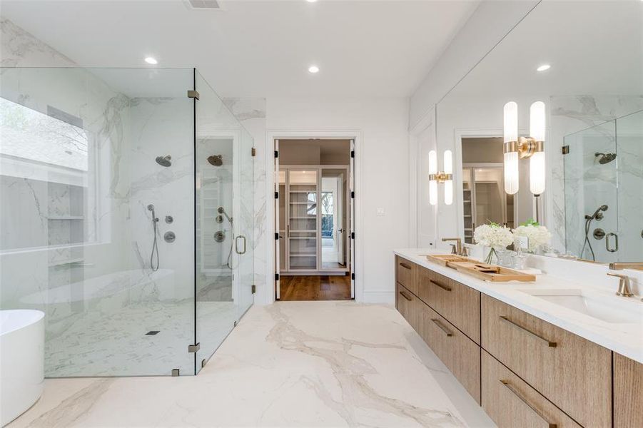 Furnished interior view inside a new home in , Dallas (Image 14).