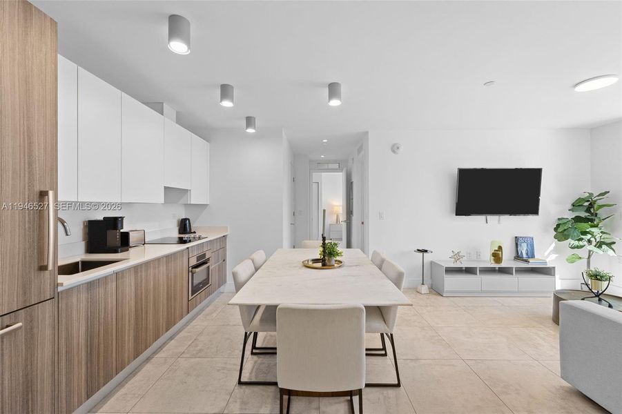 Furnished interior view inside a new home in , Miami (Image 9).