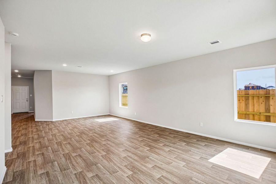 Representative unfurnished interior of a home built from the Legacy Hills 1754 by Brohn Homes in Legacy Hills, Mico (Image 12).