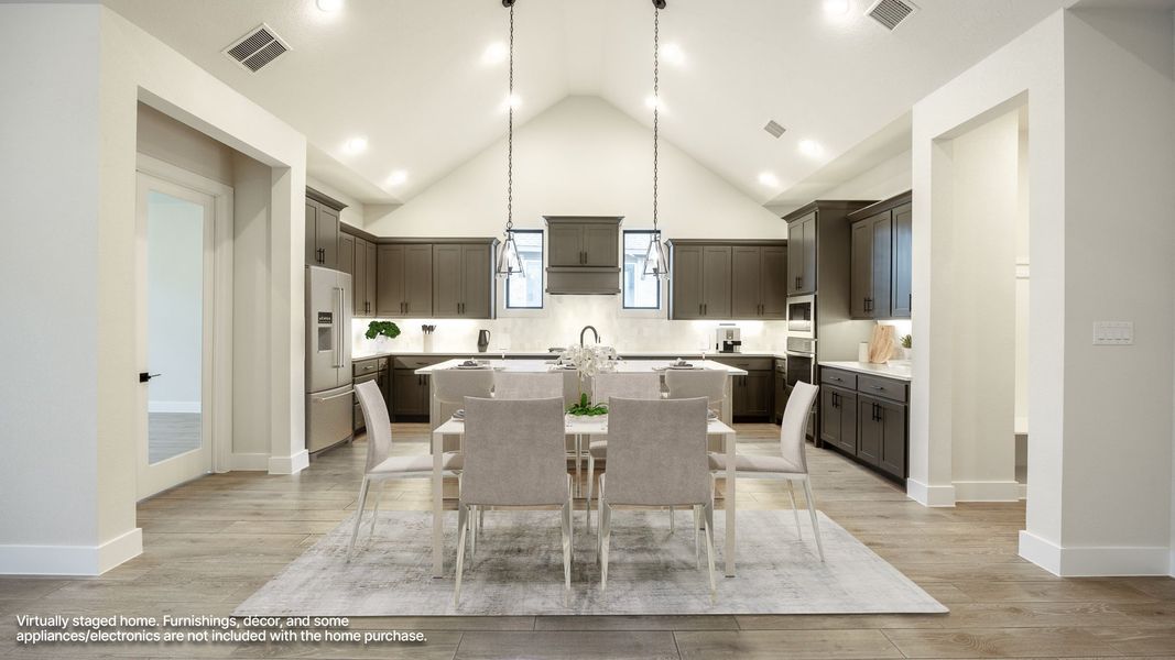 Furnished interior view inside a new home in Parkside on the River West, Georgetown (Image 3).