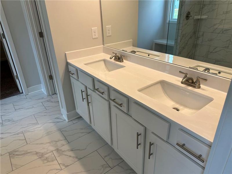 Close-up of interior finishes inside a home in Rosewood Lake Estates, Hoschton (Image 13).