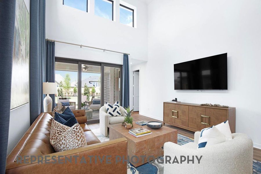 Furnished interior view inside a new home in Santa Rita Ranch, Liberty Hill (Image 15).