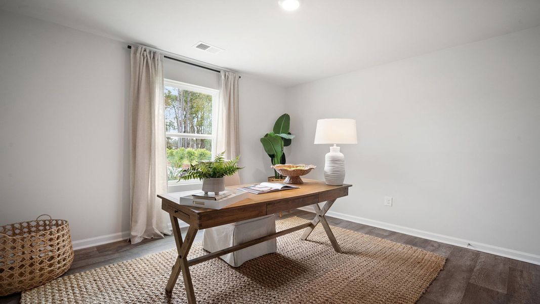 Furnished interior view inside a new home in The Groves at Bees Creek, Ridgeland (Image 37).