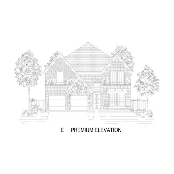 Representative rendering of the exterior for the Sheffield EW F by First Texas Homes (Image 12).