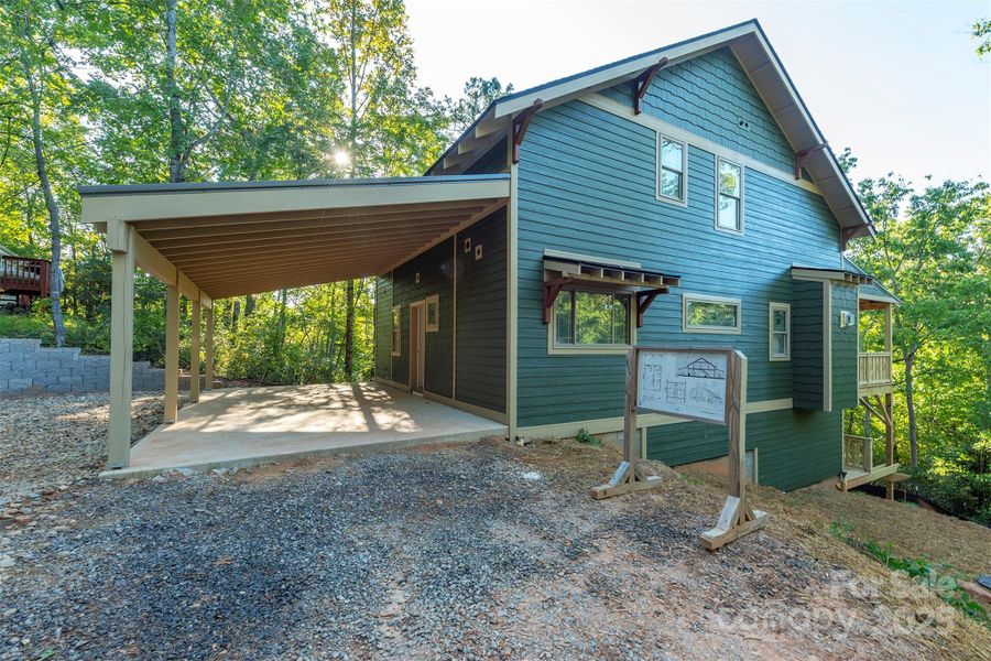 Front exterior of a new home in , Black Mountain, NC, highlighting curb appeal (Image 15).