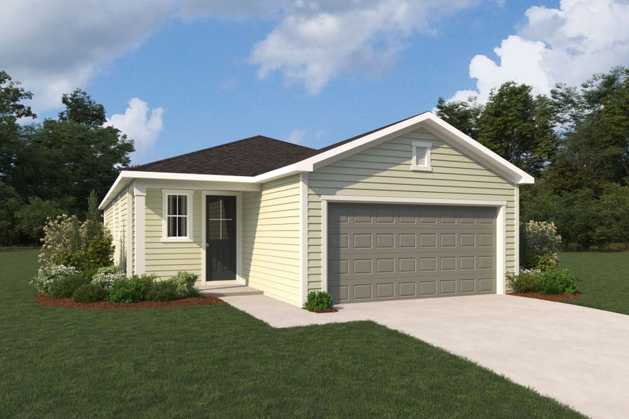 Representative exterior photo of a completed home built from the Arabelle by Mattamy Homes in RiverTown, St. Johns, FL (Image 4). Representative exterior photo of a completed home built from the Arabelle by Mattamy Homes in RiverTown, St. Johns, FL (Image 4).