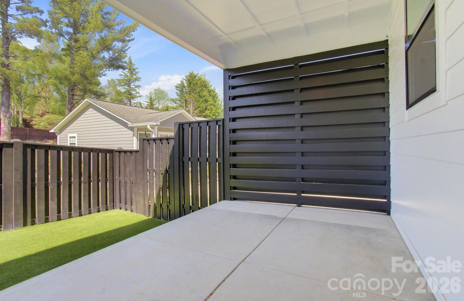 Exterior details and patio area of a home in , Hendersonville (Image 27).