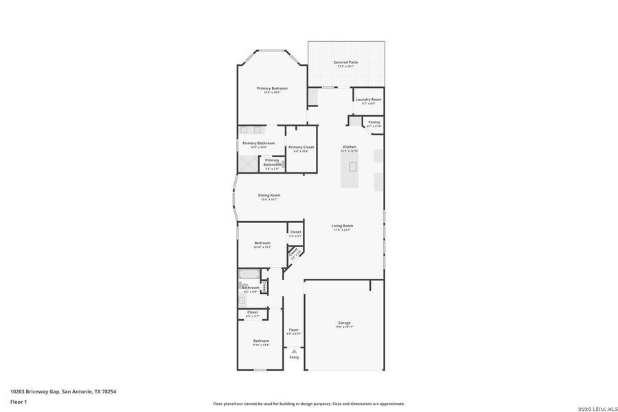 2D floor plan layout of this home in Sagebrooke - Premier Series, San Antonio, TX (Image 5).