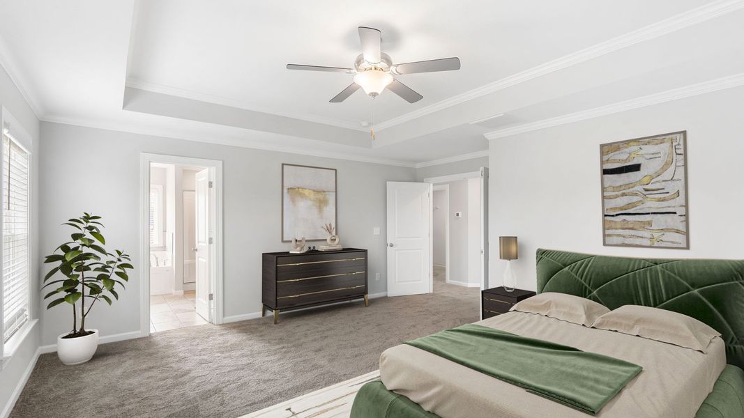 Furnished interior view inside a new home in Forrest Bluff, North Augusta (Image 5).