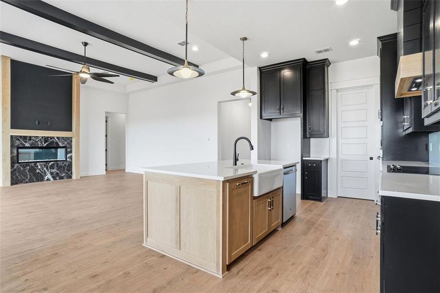 Furnished interior view inside a new home in , Godley (Image 10).