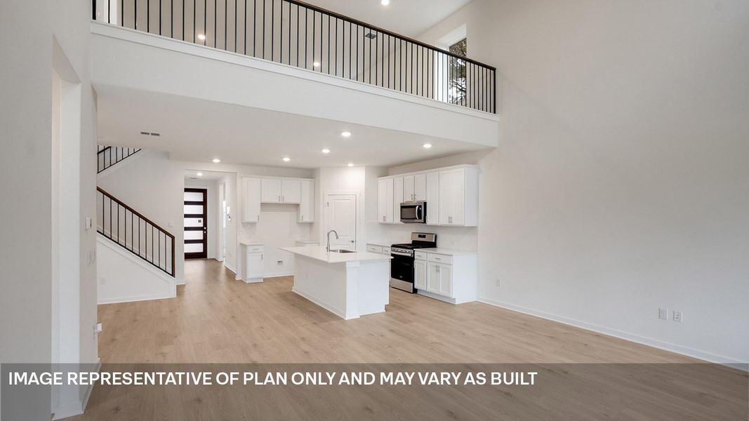 Furnished interior view inside a new home in Rosenbusch Ranch, Leander (Image 3).
