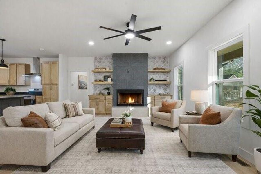 Furnished interior view inside a new home in , Ellijay (Image 7).