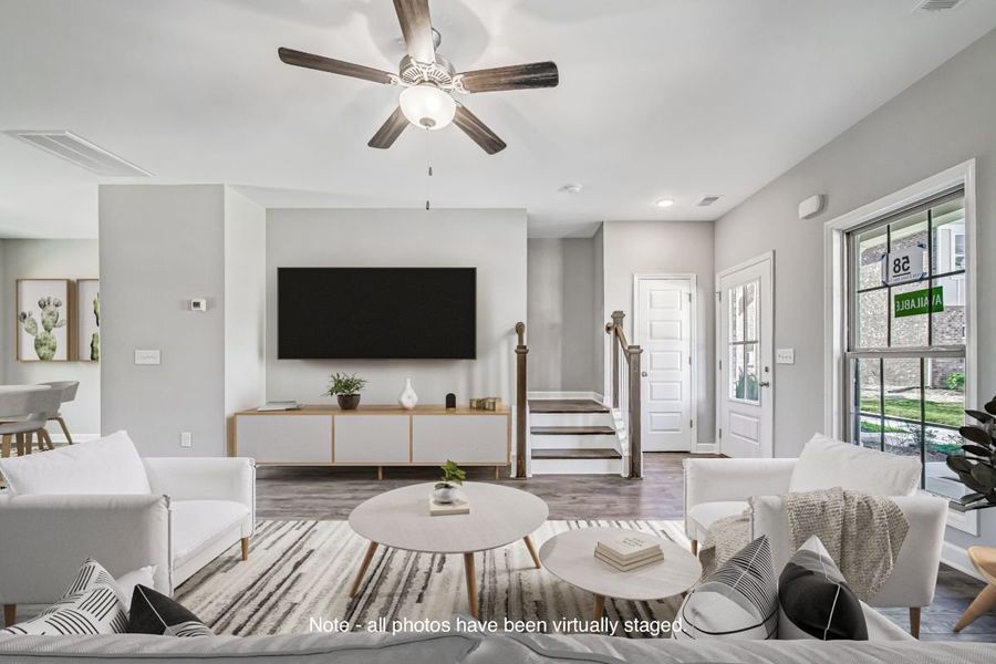 Representative furnished interior of a home built from the Fairfax by Parkside Builders in Oxford Station, Gallatin (Image 7).