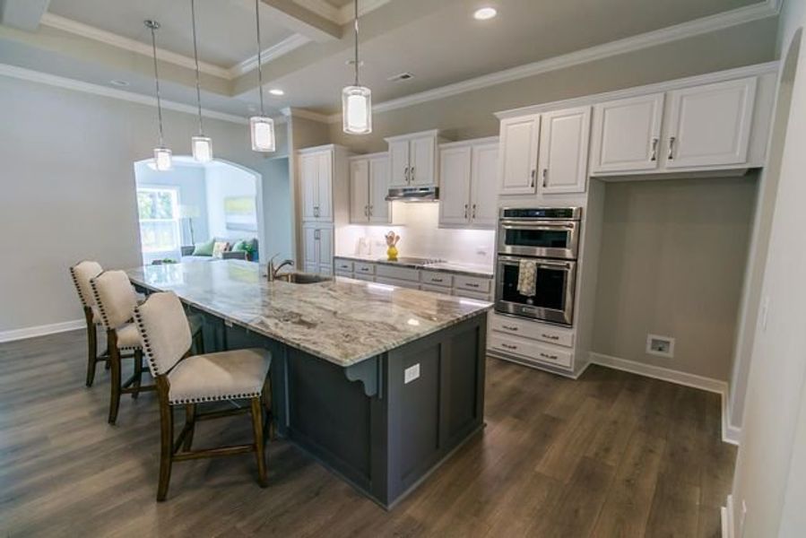 Representative furnished interior of a home built from the Langley by True Homes in Edgewater - Cottage Greens, Lancaster (Image 2).