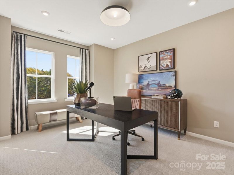 Bedroom 3 or Home Office. *Model Photos | Actual Finishes, Structural Selections, and Orientation May Vary. Bedroom 3 or Home Office. *Model Photos | Actual Finishes, Structural Selections, and Orientation May Vary.