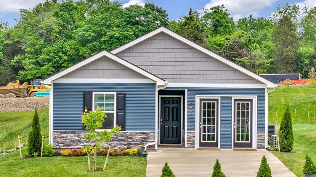 Representative exterior photo of a completed home built from the Sullivan by D.R. Horton in Clearwater Springs, Johnson City, TN (Image 1). Representative exterior photo of a completed home built from the Sullivan by D.R. Horton in Clearwater Springs, Johnson City, TN (Image 1).