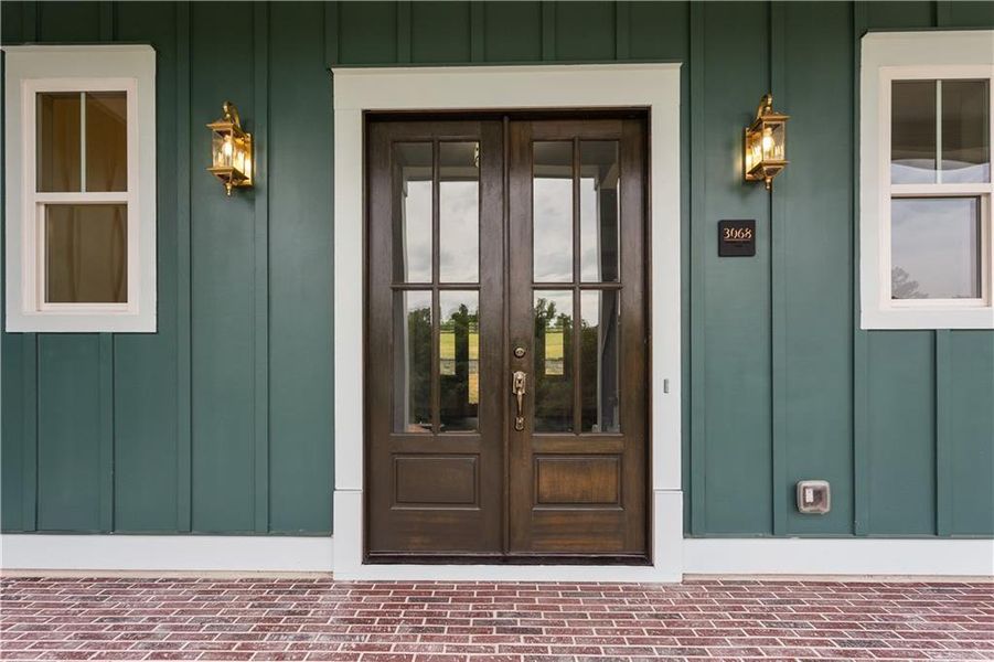 Exterior details and patio area of a home in , Dacula (Image 29).