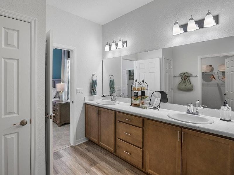Your suite is complete with a large en-suite bath, available with optional garden tub - Summerlyn II by Highland Homes