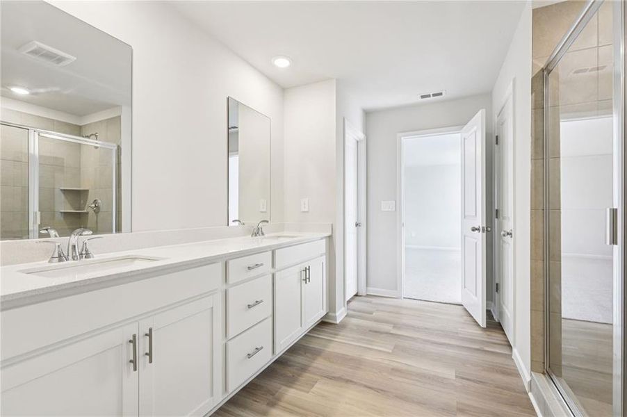 Furnished interior view inside a new home in Preserve at Mountain Creek, Pendergrass (Image 11).