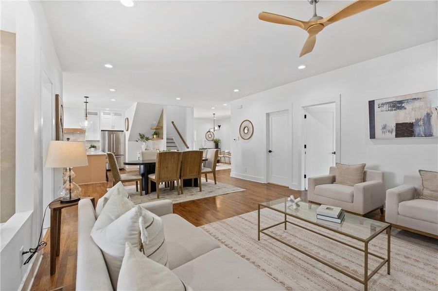Furnished interior view inside a new home in , Atlanta (Image 7).