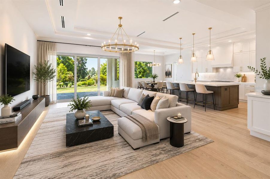 Furnished interior view inside a new home in , Tarpon Springs (Image 10). Furnished interior view inside a new home in , Tarpon Springs (Image 10).