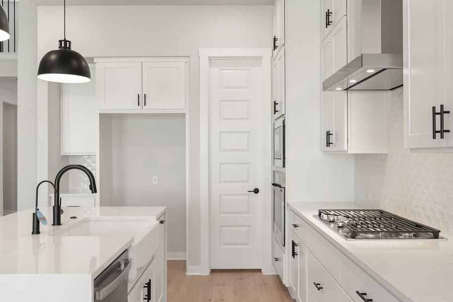 Furnished interior view inside a new home in Park Collection at Lariat, Liberty Hill (Image 8).