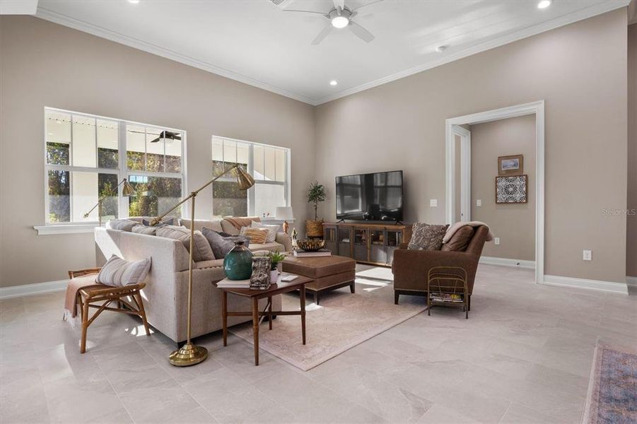 Furnished interior view inside a new home in Lake James, Lakeland (Image 14).